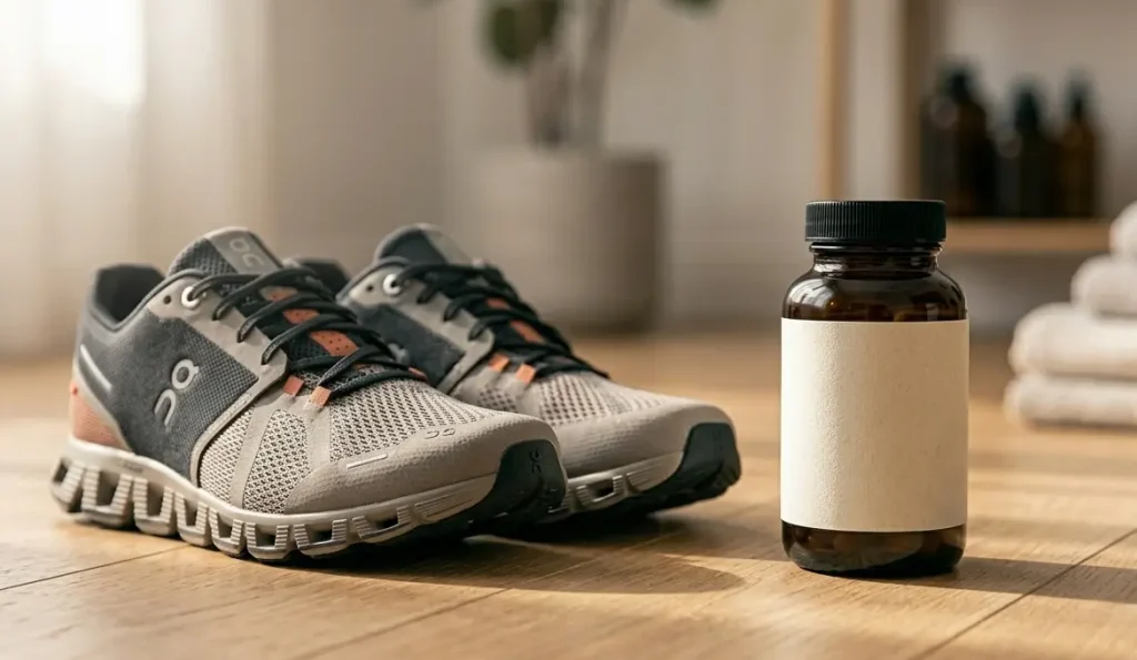  champignon contre la fatigue - Chaussures de running et gélules de Cordyceps pour soutenir l'endurance et lutter contre la fatigue physique