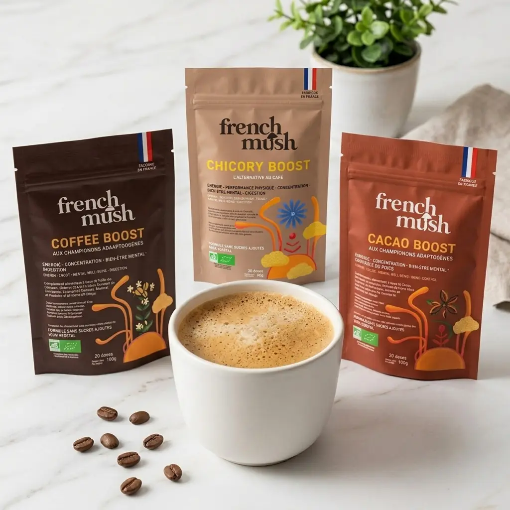 French Mush BOOST avis — gamme de boissons aux champignons