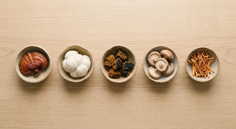 Meilleurs champignons adaptogènes — comparatif par espèce