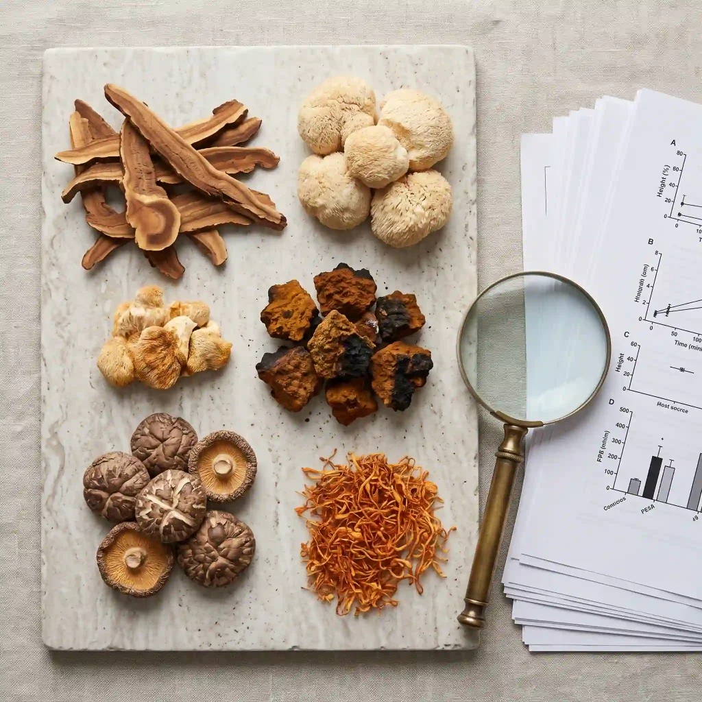 Statistiques champignons médicinaux — marché et recherche scientifique