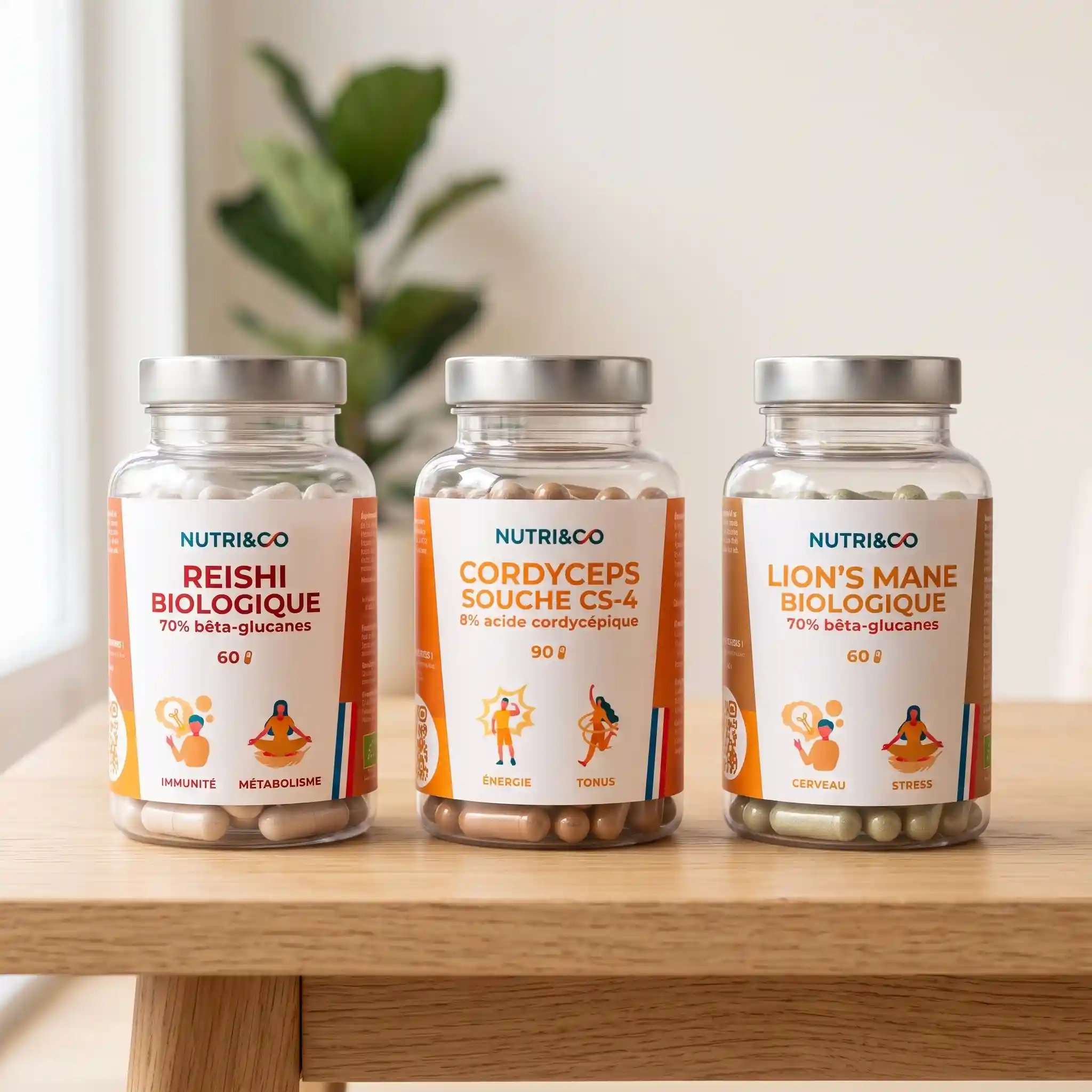 Gamme de champignons Nutri&Co : notre avis sur Cordyceps, Reishi et Lion's Mane