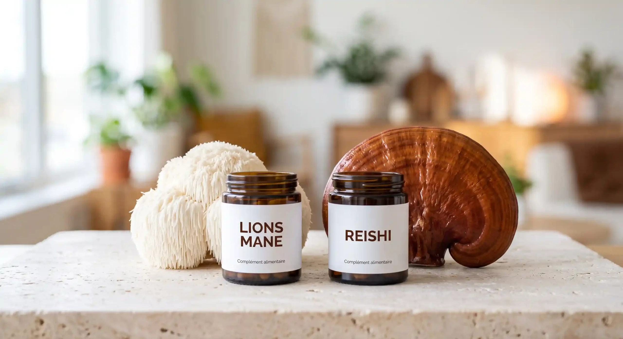 Lion's Mane vs Reishi : comparaison des deux champignons côte à côte