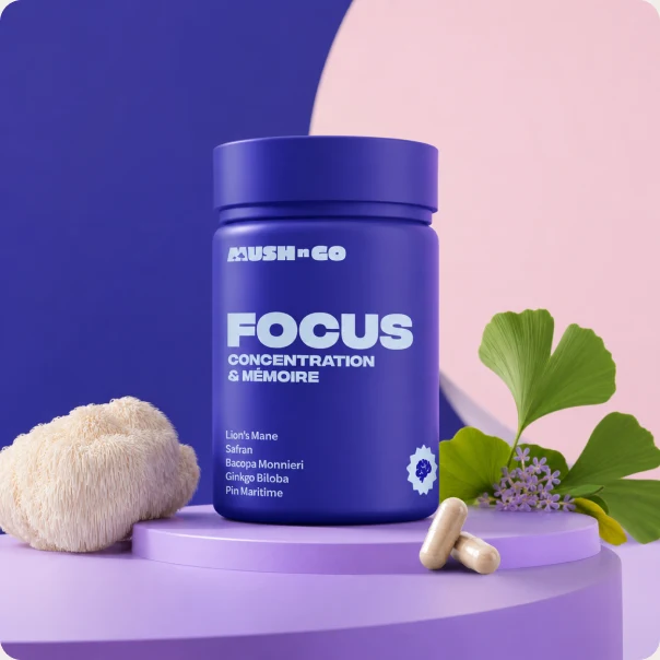 Complexe focus au Lion's Mane Mush N Go pour la concentration