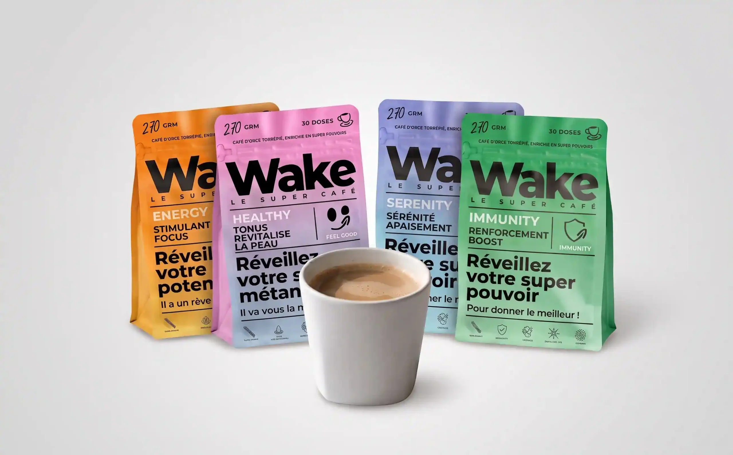 Wake, le café aux champignons adaptogènes et collagène marin