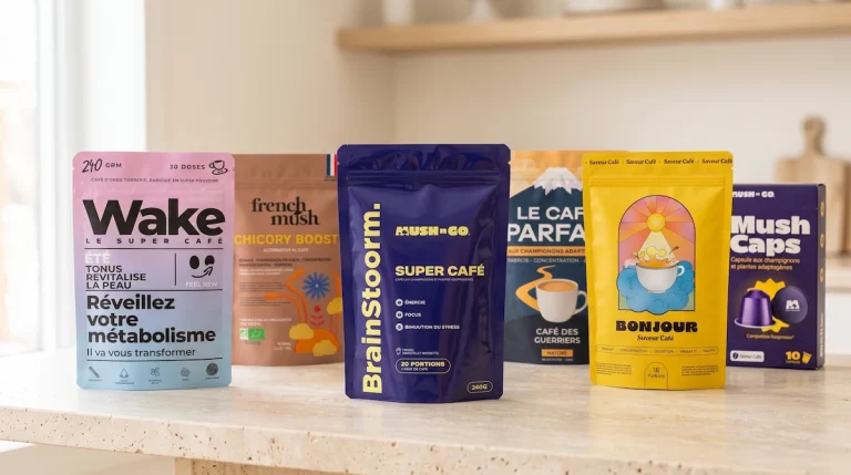 Meilleur café adaptogène : sachets, boîtes et capsules de café aux champignon